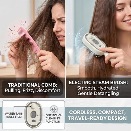 💆‍♀️ Get Salon-Smooth Hair at Home in Seconds ✨3-in-1 Electric Spray Comb — No Pain, No Frizz, Just Effortless Shine