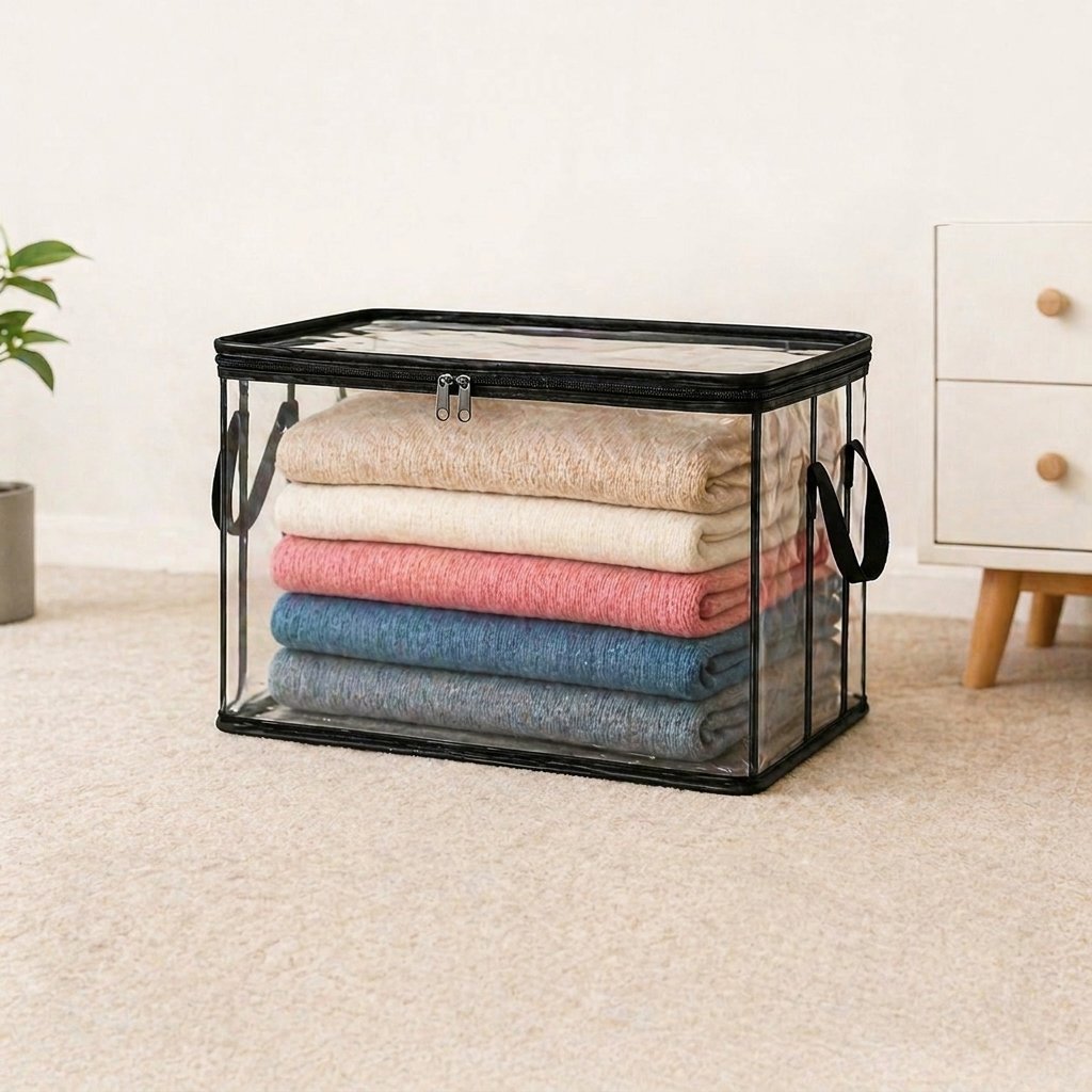 🔥 Today Only 48% OFF — Stop Letting Clothes, Blankets & Clutter Take Over Your Home With Clear Heavy-Duty Storage Bags That Hold More, Stack Neatly & Show Everything Instantly