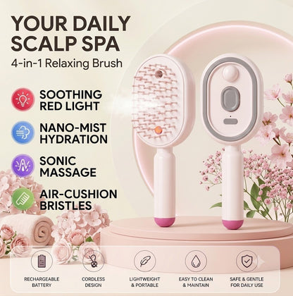 💆‍♀️ Get Salon-Smooth Hair at Home in Seconds ✨3-in-1 Electric Spray Comb — No Pain, No Frizz, Just Effortless Shine