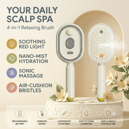 💆‍♀️ Get Salon-Smooth Hair at Home in Seconds ✨3-in-1 Electric Spray Comb — No Pain, No Frizz, Just Effortless Shine
