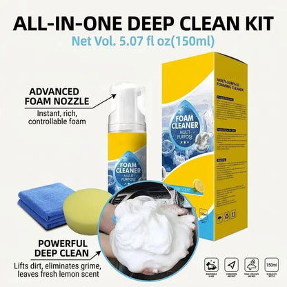 🔥 Last Day 50% OFF — Stop Chasing Drippy Sprays & Watch This Stay-Put Foam Lift Grime From Your Car, Home, Office & RV In One Easy Wipe