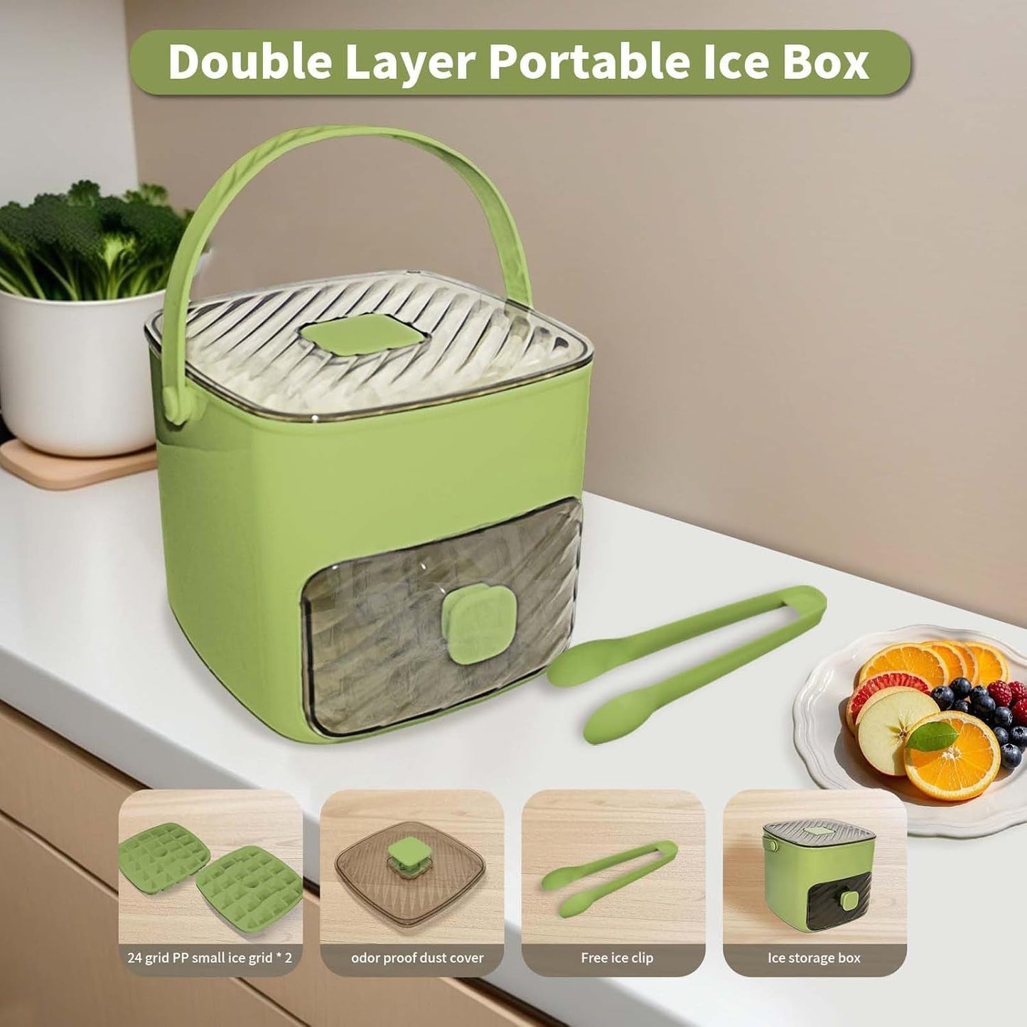🔥 Summer Sale 50% OFF — Stop Twisting Smelly Ice Trays & Press Once For 48 Fresh Cubes Stored Clean, Sealed & Ready For Every Iced Coffee, Whiskey, Tumbler & Party