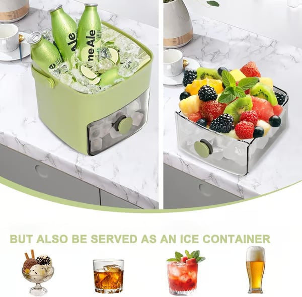 🔥 Summer Sale 50% OFF — Stop Twisting Smelly Ice Trays & Press Once For 48 Fresh Cubes Stored Clean, Sealed & Ready For Every Iced Coffee, Whiskey, Tumbler & Party