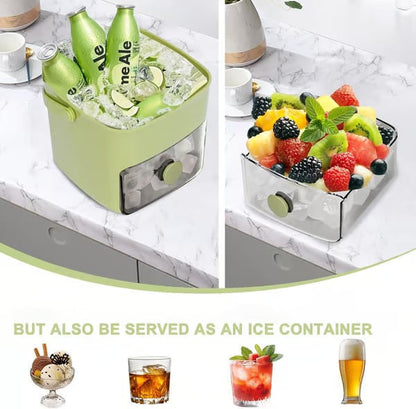 🔥 Summer Sale 50% OFF — Stop Twisting Smelly Ice Trays & Press Once For 48 Fresh Cubes Stored Clean, Sealed & Ready For Every Iced Coffee, Whiskey, Tumbler & Party