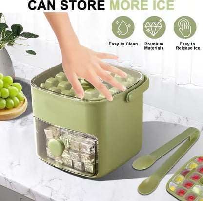 🔥 Summer Sale 50% OFF — Stop Twisting Smelly Ice Trays & Press Once For 48 Fresh Cubes Stored Clean, Sealed & Ready For Every Iced Coffee, Whiskey, Tumbler & Party
