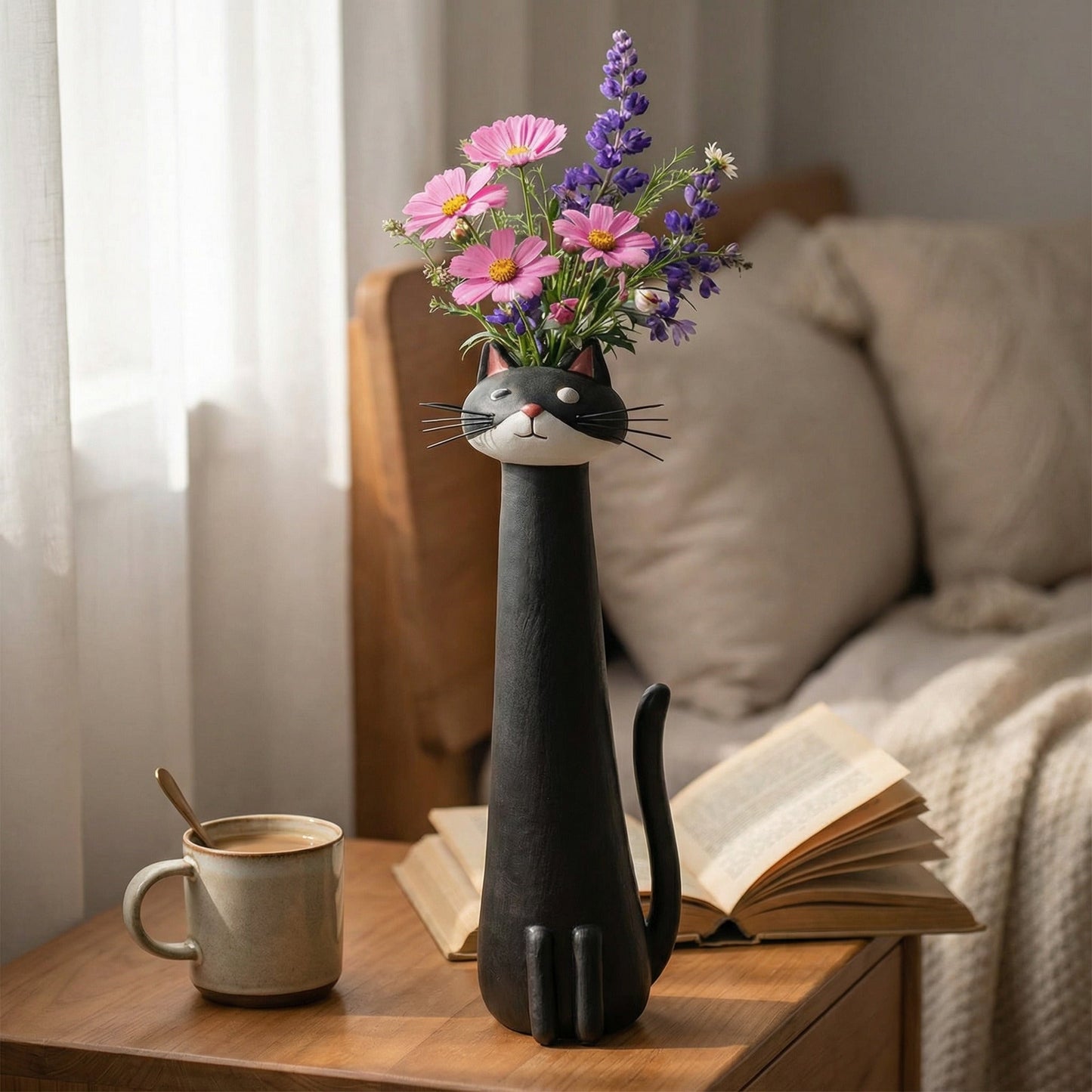 🔥 Final Day! Whisker & Bloom — Hand-Painted Cat Vases — Own Yours Today