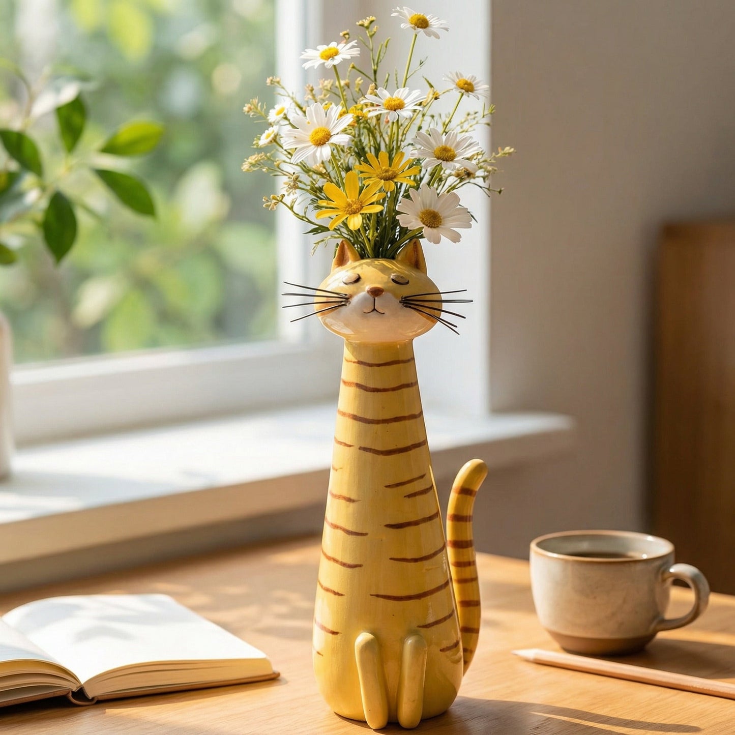 🔥 Final Day! Whisker & Bloom — Hand-Painted Cat Vases — Own Yours Today