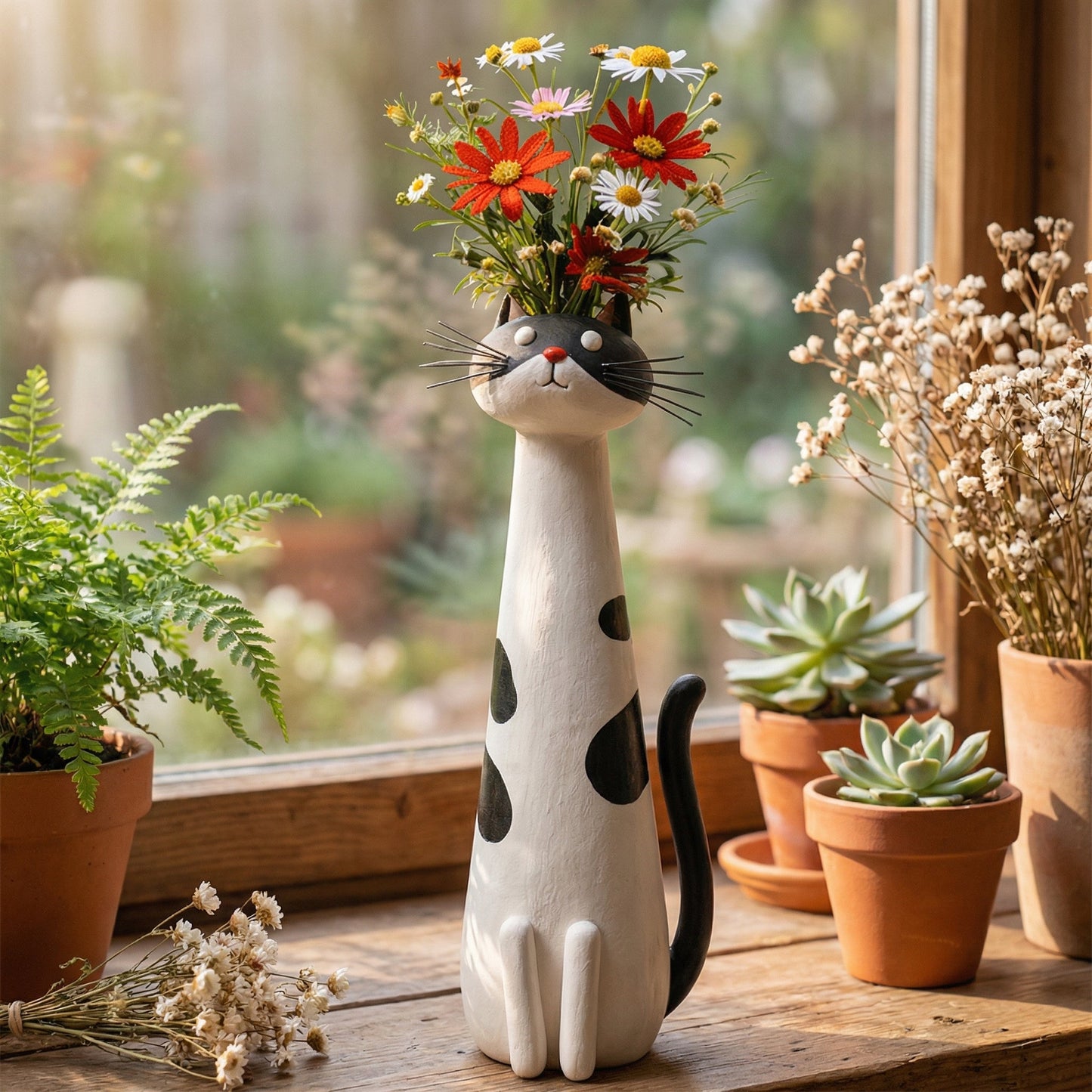 🔥 Final Day! Whisker & Bloom — Hand-Painted Cat Vases — Own Yours Today