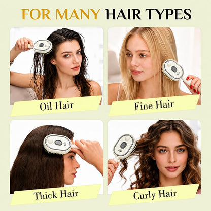 💆‍♀️ Get Salon-Smooth Hair at Home in Seconds ✨3-in-1 Electric Spray Comb — No Pain, No Frizz, Just Effortless Shine
