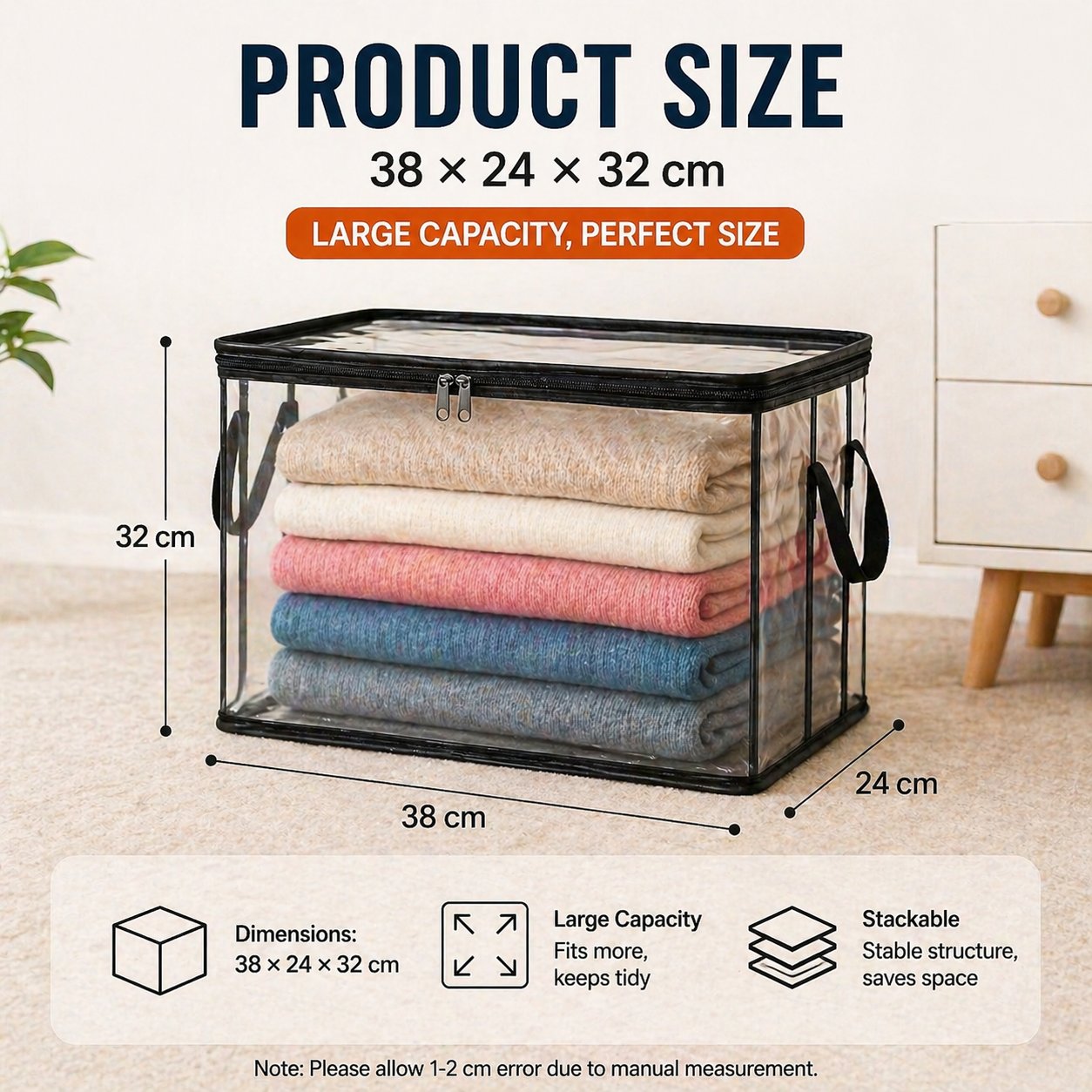 🔥 Today Only 48% OFF — Stop Letting Clothes, Blankets & Clutter Take Over Your Home With Clear Heavy-Duty Storage Bags That Hold More, Stack Neatly & Show Everything Instantly