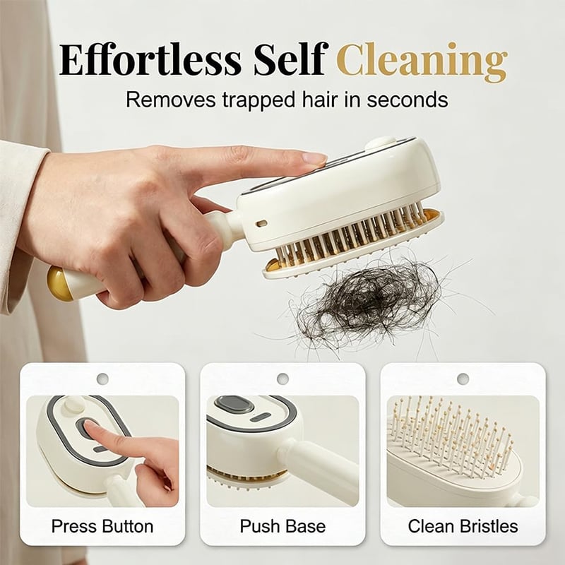 💆‍♀️ Get Salon-Smooth Hair at Home in Seconds ✨3-in-1 Electric Spray Comb — No Pain, No Frizz, Just Effortless Shine