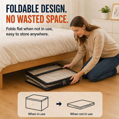 🔥 Today Only 48% OFF — Stop Letting Clothes, Blankets & Clutter Take Over Your Home With Clear Heavy-Duty Storage Bags That Hold More, Stack Neatly & Show Everything Instantly