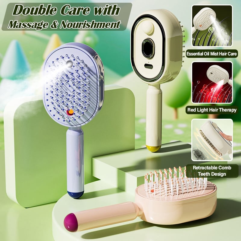 💆‍♀️ Get Salon-Smooth Hair at Home in Seconds ✨3-in-1 Electric Spray Comb — No Pain, No Frizz, Just Effortless Shine